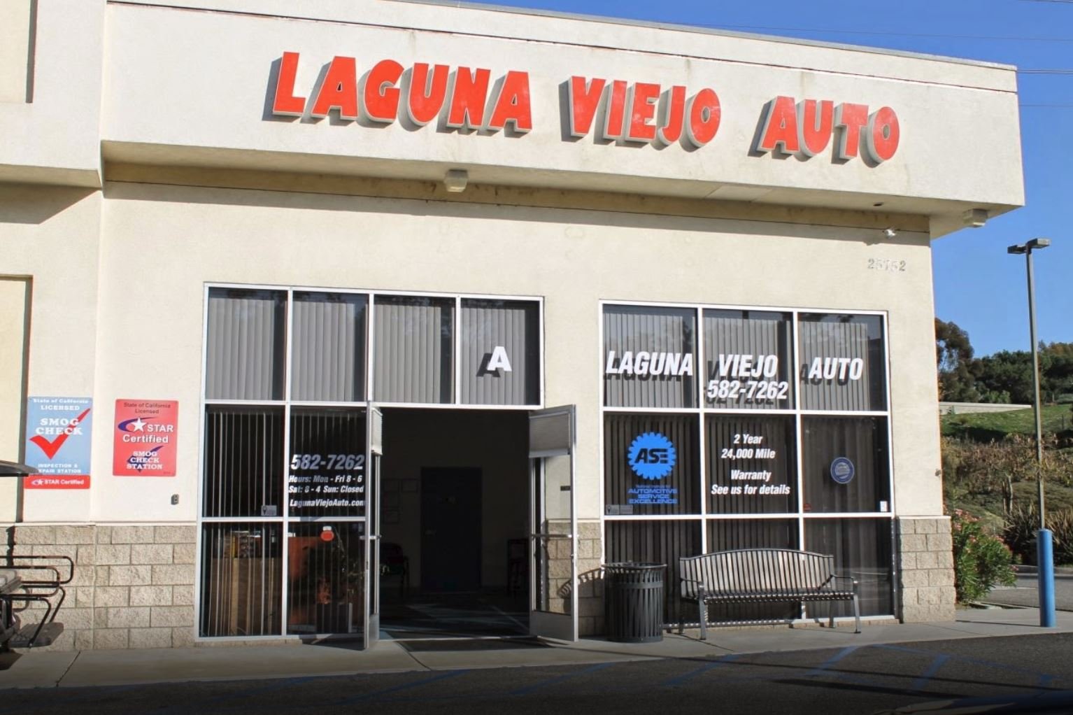 Laguna Viejo Auto Service, Inc. storefront in Mission Viejo, CA